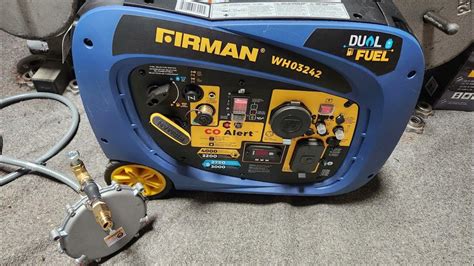 Who3242 firman generator. The FIRMAN WH03242F is a 3200/4000W 30A electric start RV-ready portable generator, running on both propane and gasoline for the best of both worlds. The WH03242F is a part of the Whisper Hybrid Dual Fuel Generator Series. It runs at a quiet 58dB, well below National Park standards. It's the ideal solution for those on 