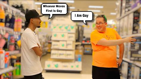 Whoever Moves First Is Gay Prank
