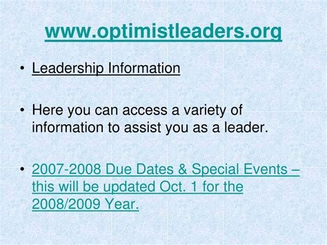 Whois optimistleaders.org