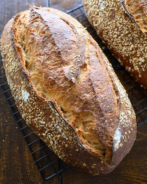 Whole grain sourdough bread. Learn how to make a half whole grain loaf with loads of flavor and light in the hand. This recipe uses a liquid levain, a high percentage of whole wheat flour, and a fast and hot baking … 