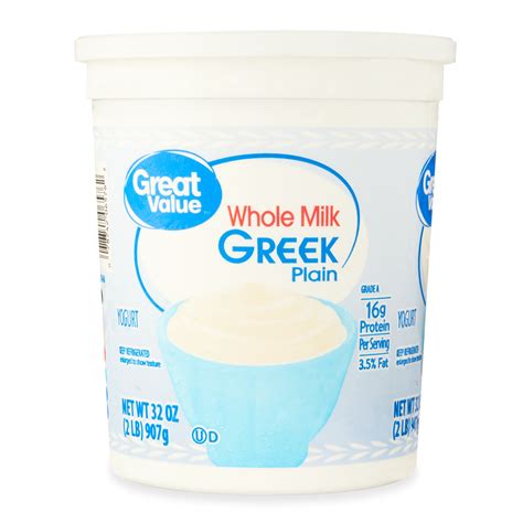 Whole milk greek yogurt. Details. Per 3/4 Cup Serving: 160 calories; 5 g sat fat (25% DV); 55 mg sodium (2% DV); 6 g total sugars. Excellent source of protein. See nutrition information ... 