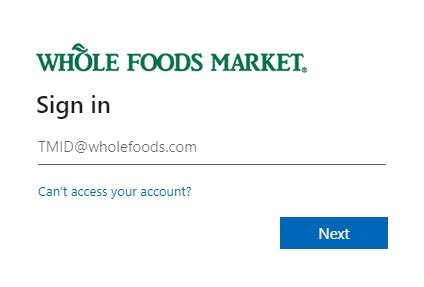In the workday app it just says "wholefoods&qu