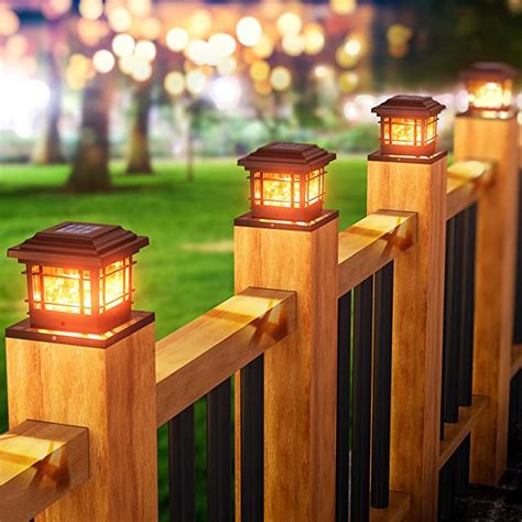 Wholesale Price Discount Shop Gaetooely 4 Pack Solar Post Lights…