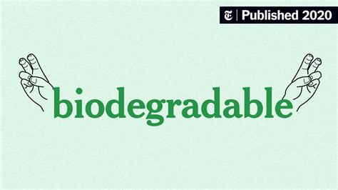 Why ‘Biodegradable’ Isn’t What You Think - The New York Times