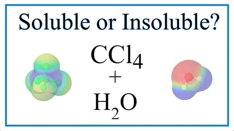 Why Ccl4 Is Insoluble In Water - WHYSE