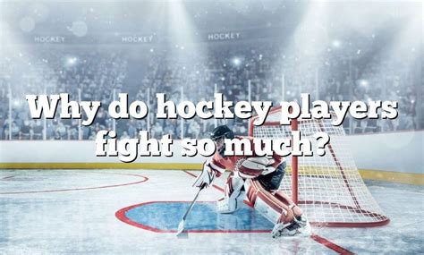 Why Do Hockey Players Fight