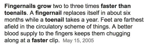 Why Do Toenails Grow More Slowly Than Fingernails?