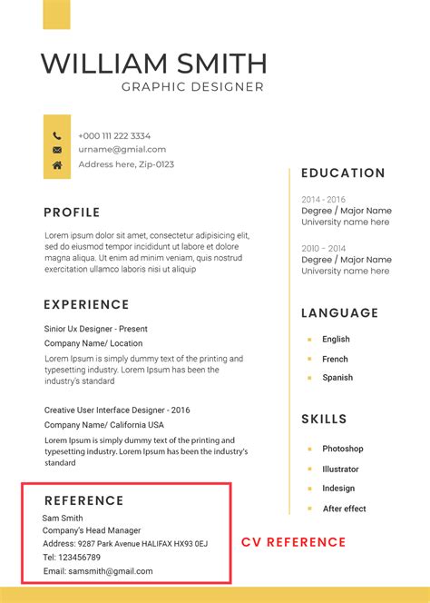 Why Do You Need CV References Example Get A Guide Today