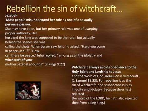 Why Is Rebellion The Same As Witchcraft To God? - Daily …