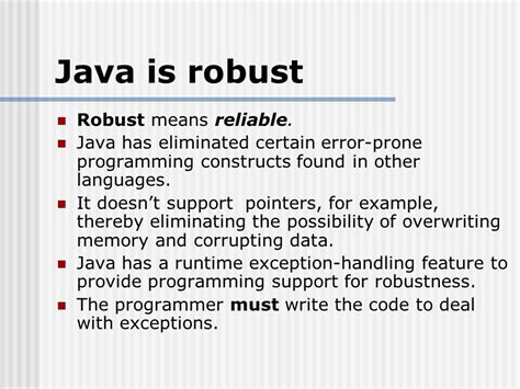 Why Java is a Robust Programming Language ? - Coding …