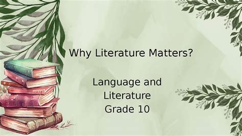 Why Literature Career