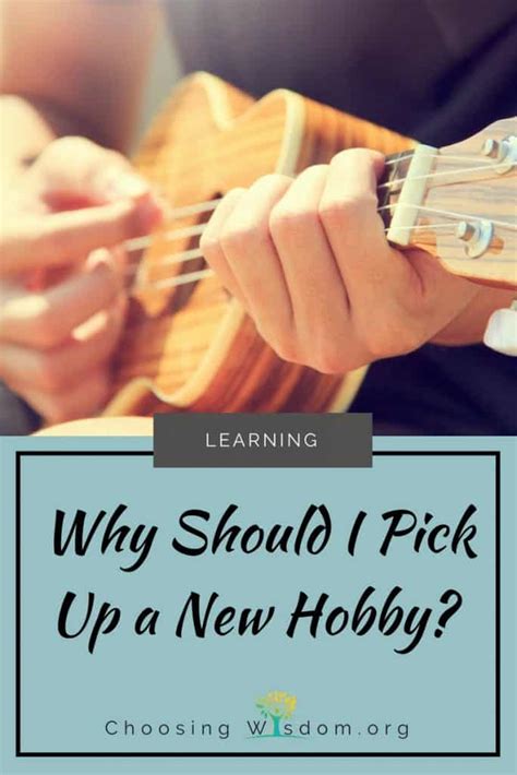 Why Should I Pick Up a New Hobby? - Choosing Wisdom