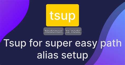 Why Tsup Beats Nodemon and TsNode for Path Alias in TypeScript +return