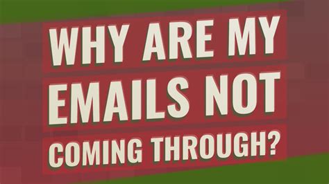 Why are my emails not coming through. There are numerous reasons emails might be identified as spam, ranging from keywords that trigger spam filters to incorrect permissions. Let’s walk through some of the most common scenarios, and explore what you can do to make sure your messages land in users’ inboxes. 1. Your Recipients Marked Your Emails as Spam. 