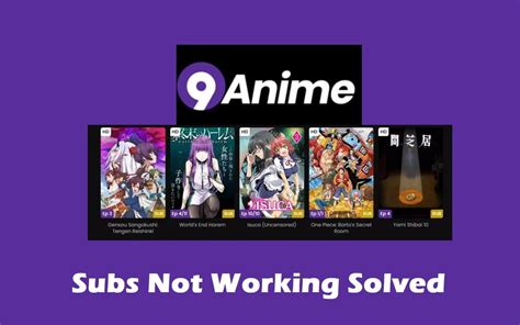 Why are subtitles not working on 9anime. Things To Know About Why are subtitles not working on 9anime. 