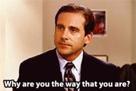 Browse MakeaGif's great section of animated GIFs, or make your very own. Upload, customize and create the best GIFs with our free GIF animator! See it. GIF it. ... The Office: Michael Scott - Why Are You The Way That You Are? 7562. Added 8 years ago pbmsbr in tv GIFs 0. TRY MAKEAGIF PREMIUM #TheOffice #why #MichaelScott. Remove Ads …. 