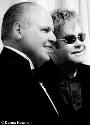 Why did Elton John sing at Rush Limbaugh