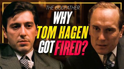 Why did Michael fire Tom Hagen as Consigliere?