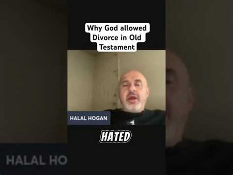 Why did god allow divorce in the old testament. .  ...