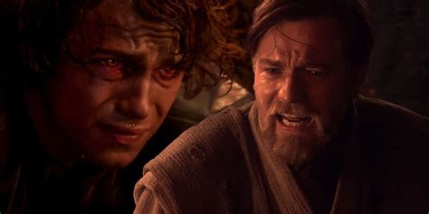 Why didn't obi wan kill anakin. According to the fight choreographer, Obi-Wan is basically attempting try to wear Anakin out so he can get him to calm down. It's why he's the one constantly giving ground. Which he's doing in a last attempt to stop him without having to kill him. Because despite everything Obi-Wan still loves Anakin. 