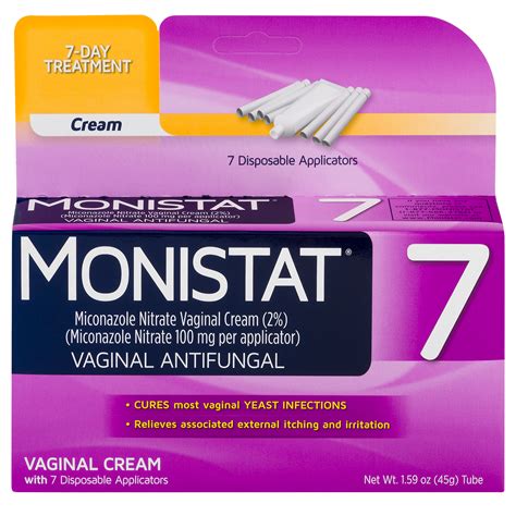 Why do monistat burn. miconazole Monistat Used for Yeast Infection, Athlete's Foot, Ringworm, Jock Itch Monistat (miconazole) is a medication that's used to treat vaginal yeast infections. It comes as creams, inserts, and suppositories that are placed into the vagina. Common side effects include mild vaginal burning, irritation, and itching. 