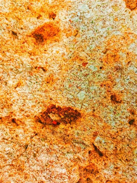 Why does limestone go orange