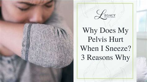 Why does my pelvis hurt when i sneeze. 2. Hernias (inguinal, femoral, pelvic, etc.). Hernia of the lower abdomen and pelvis may cause lower abdominal pain when you cough. The most common type is inguinal hernias. A hernia occurs when the internal abdominal organ (commonly the intestine) pushes through a weakness in the abdominal wall muscles. 