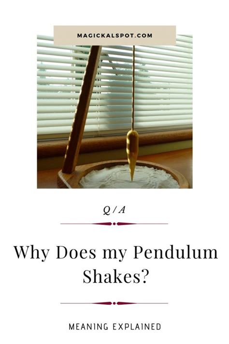Why does my pendulum shakes.  New comments cannot be posted and votes ...