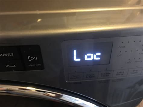 Why does my whirlpool washer say loc. Touch to select the Damp Beep signal. You may adjust the signal to low, medium, high or off. When selected, a series of beeps will sound when the load is damp, but not completely dry. This will allow you to take clothes out of the load that do not want to dry completely. This option is not available on all cycles. 