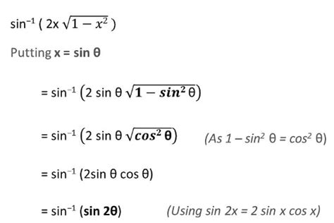 Why does simplifying $\\arcsin(2x\\sqrt{1-x^2})$ two ways give ...