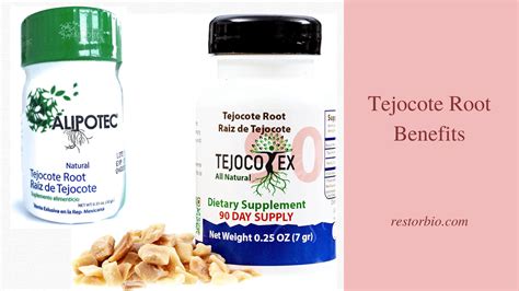 Mexican Tejocote Root Ingredients. This supplement contains several ingredients. The main ones include: 1. Mexican Tejocote Plant Extract. This ingredient helps lower cholesterol levels in the body. In addition, it reduces triglyceride levels in the blood. It also helps reduce the risk of colon cancer. 2.
