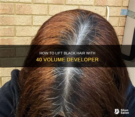 Why does toner lift roots.  4.  You could technically use 40 volume dev...