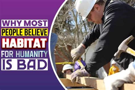 Why habitat for humanity is bad. I n 2010, the New York City affiliate of Habitat for Humanity received a $21 million federal grant to work on a city neighborhood hit particularly hard by the foreclosure crisis and help stabilize it. 