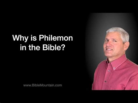 Why is Philemon in the Bible? – www.BibleMountain.com