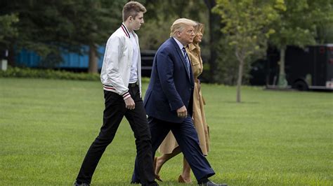 Why is barron trump so tall. 2. Barron Trump is said to sit at 6-foot-7 tall Credit: Getty Images - Getty. It was one of the first times that Barron, then aged 13, appeared to be as tall as his father - who stands at 6-foot-3. Melania is 5-foot-11. In 2022, the teen was a towering presence as the family mourned Trump's first wife alongside his mother Melania, and Don Jr's ... 