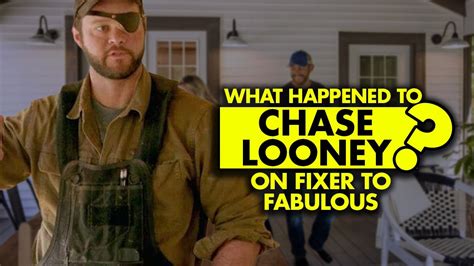 Why is chase looney no longer on fixer to fabulous. HGTV UK/YouTube "Fixer to Fabulous" is back! Season 3 of the home renovation reality television series will premiere on November 17, per Premiere Date. The Wednesday night slot lends itself... 