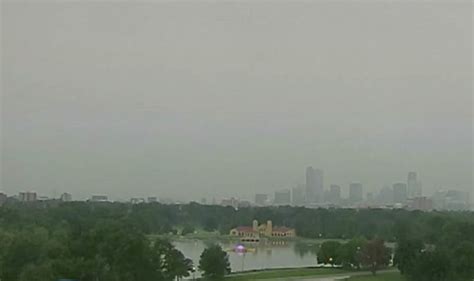 Haze is seen in Salt Lake City, which experts say is smoke from