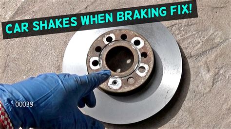 Why is my car shaking when i brake. Compare brake repair prices. 2. Worn-out parts. Worn-out or damaged vehicle components can cause shaking. One example is the driveshaft, which transmits the engine's rotational force (torque) to the wheels. If bent, it causes the whole vehicle to shake or vibrate, especially when accelerating. 