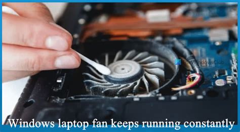 Why is my computer fan constantly running.  While a constantly running laptop fan...