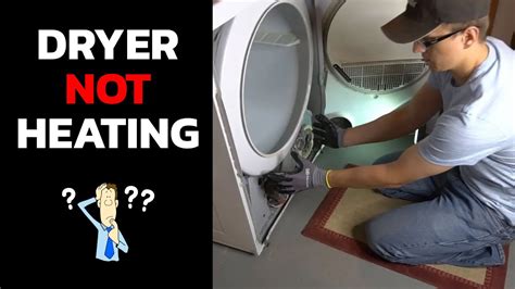 Why is my dryer not getting hot. To test if the dryer is heating: 1. Select a heated cycle 2. Run the cycle for 5 minutes (empty dryer). 3. Open the door and feel inside. If the dryer is heating, follow the troubleshooting information under the "Drying Performance" section of the troubleshooting guide. 