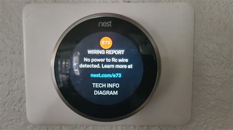 One may also ask, why does my Nest thermostat say low battery? If your thermostat's battery level is low, it will disconnect from Wi-Fi.This is to conserve power so it can continue controlling your system. To check your battery level, press the thermostat ring to bring up the Quick View menu Settings Technical Info Power. Look for the number labeled Battery.. 