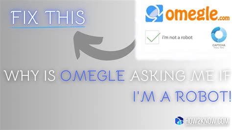 Overall, Omegle’s “I’m Not a Robot” test provides several benefits for users. Firstly, it increases safety for users by blocking malicious users from accessing the platform. Secondly, it enhances the user experience by reducing the amount of spam and automated bots on the platform. Finally, it helps to protect users from fraud and abuse .... 