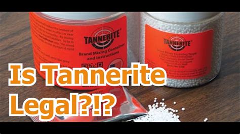 Why is tannerite legal. 
