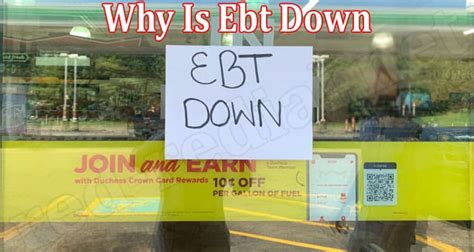 Oct 10, 2023 · Status of problems When reports arrive in regard to SNAP EBT going down or experiencing problems today, then this will impact thousands in need of using the government scheme that helps... . 