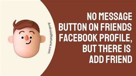Why is there no message button on my facebook profile.  Request your 1-on-1 ...