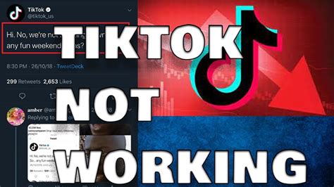 Why is tiktok not working. TikTok has taken the world by storm, becoming one of the most popular social media platforms in recent years. With its short-form videos and creative editing features, TikTok allow... 