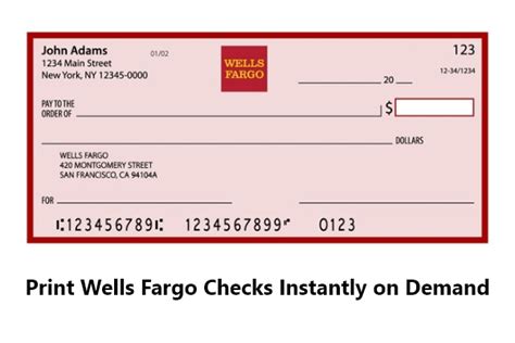 Pre-printed Wells Fargo Checks really comes