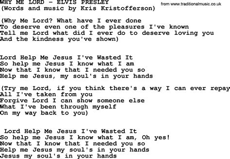 Why me lord lyrics. Things To Know About Why me lord lyrics. 