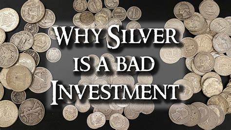 It’s bad to invest in silver because it’s not that rare. When it comes to tangible assets, …
