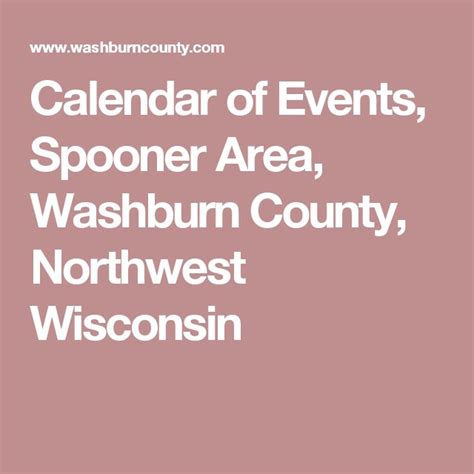 Wi Calendar Of Events
